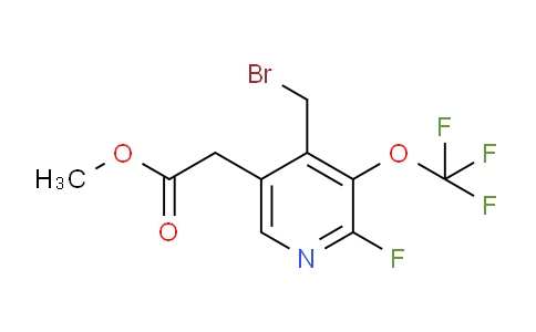 Methyl 4-(bromomethyl)-2-fluoro-3-(trifluoromethoxy)pyridine-5-acetate