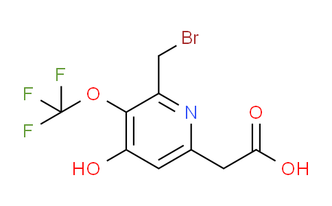 2-(Bromomethyl)-4-hydroxy-3-(trifluoromethoxy)pyridine-6-acetic acid