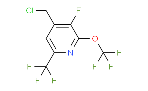 4-(Chloromethyl)-3-fluoro-2-(trifluoromethoxy)-6-(trifluoromethyl)pyridine