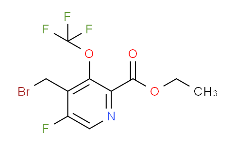 Ethyl 4-(bromomethyl)-5-fluoro-3-(trifluoromethoxy)pyridine-2-carboxylate