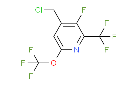 4-(Chloromethyl)-3-fluoro-6-(trifluoromethoxy)-2-(trifluoromethyl)pyridine