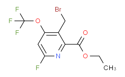 Ethyl 3-(bromomethyl)-6-fluoro-4-(trifluoromethoxy)pyridine-2-carboxylate