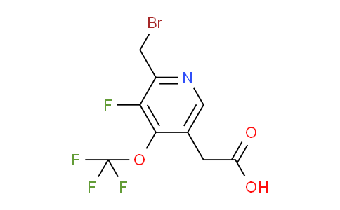 2-(Bromomethyl)-3-fluoro-4-(trifluoromethoxy)pyridine-5-acetic acid