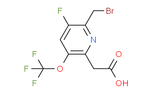 2-(Bromomethyl)-3-fluoro-5-(trifluoromethoxy)pyridine-6-acetic acid