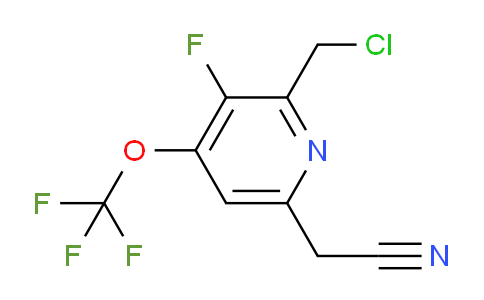 2-(Chloromethyl)-3-fluoro-4-(trifluoromethoxy)pyridine-6-acetonitrile