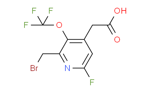 2-(Bromomethyl)-6-fluoro-3-(trifluoromethoxy)pyridine-4-acetic acid