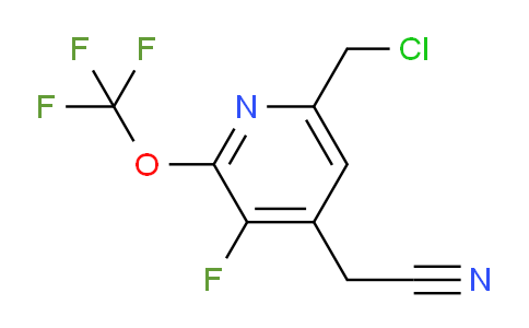 6-(Chloromethyl)-3-fluoro-2-(trifluoromethoxy)pyridine-4-acetonitrile