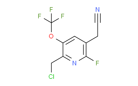 2-(Chloromethyl)-6-fluoro-3-(trifluoromethoxy)pyridine-5-acetonitrile