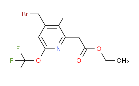 Ethyl 4-(bromomethyl)-3-fluoro-6-(trifluoromethoxy)pyridine-2-acetate