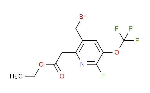 Ethyl 5-(bromomethyl)-2-fluoro-3-(trifluoromethoxy)pyridine-6-acetate