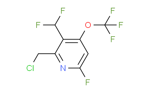 2-(Chloromethyl)-3-(difluoromethyl)-6-fluoro-4-(trifluoromethoxy)pyridine