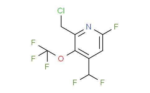 2-(Chloromethyl)-4-(difluoromethyl)-6-fluoro-3-(trifluoromethoxy)pyridine