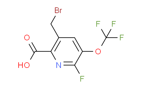 5-(Bromomethyl)-2-fluoro-3-(trifluoromethoxy)pyridine-6-carboxylic acid