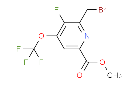 Methyl 2-(bromomethyl)-3-fluoro-4-(trifluoromethoxy)pyridine-6-carboxylate