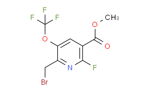 Methyl 2-(bromomethyl)-6-fluoro-3-(trifluoromethoxy)pyridine-5-carboxylate