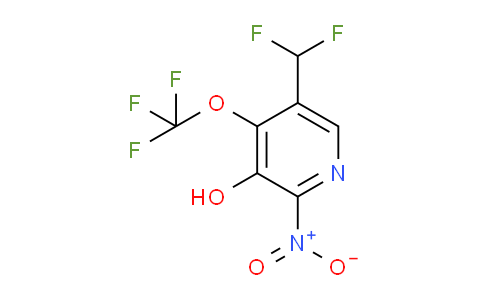 5-(Difluoromethyl)-3-hydroxy-2-nitro-4-(trifluoromethoxy)pyridine