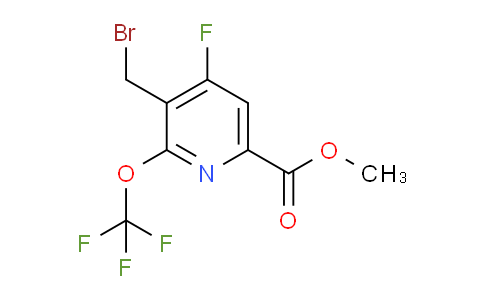 Methyl 3-(bromomethyl)-4-fluoro-2-(trifluoromethoxy)pyridine-6-carboxylate