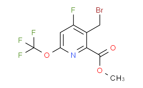 Methyl 3-(bromomethyl)-4-fluoro-6-(trifluoromethoxy)pyridine-2-carboxylate