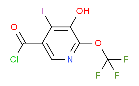 3-Hydroxy-4-iodo-2-(trifluoromethoxy)pyridine-5-carbonyl chloride
