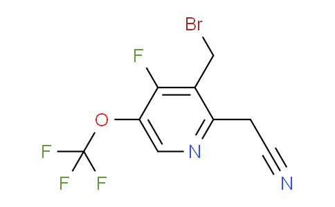 AM162351 | 1804319-97-8 | 3-(Bromomethyl)-4-fluoro-5-(trifluoromethoxy)pyridine-2-acetonitrile