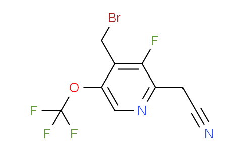 AM162371 | 1804306-37-3 | 4-(Bromomethyl)-3-fluoro-5-(trifluoromethoxy)pyridine-2-acetonitrile