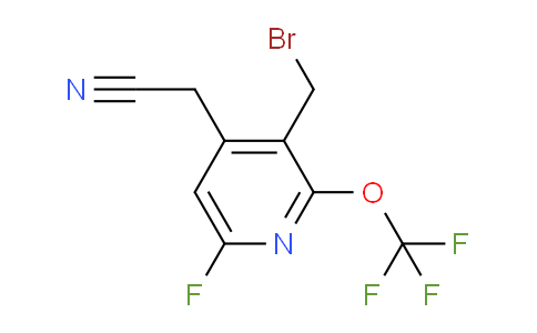 3-(Bromomethyl)-6-fluoro-2-(trifluoromethoxy)pyridine-4-acetonitrile