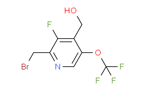 2-(Bromomethyl)-3-fluoro-5-(trifluoromethoxy)pyridine-4-methanol