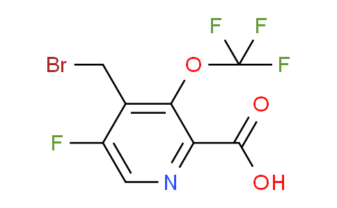 4-(Bromomethyl)-5-fluoro-3-(trifluoromethoxy)pyridine-2-carboxylic acid