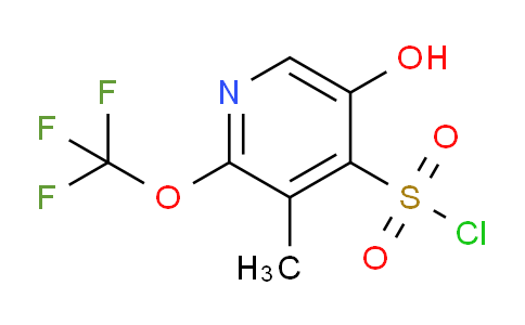 5-Hydroxy-3-methyl-2-(trifluoromethoxy)pyridine-4-sulfonyl chloride