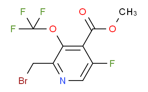 Methyl 2-(bromomethyl)-5-fluoro-3-(trifluoromethoxy)pyridine-4-carboxylate