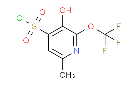 3-Hydroxy-6-methyl-2-(trifluoromethoxy)pyridine-4-sulfonyl chloride