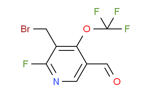 AM162450 | 1806014-31-2 | 3-(Bromomethyl)-2-fluoro-4-(trifluoromethoxy)pyridine-5-carboxaldehyde