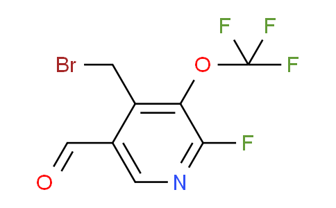 4-(Bromomethyl)-2-fluoro-3-(trifluoromethoxy)pyridine-5-carboxaldehyde