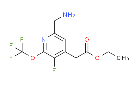 Ethyl 6-(aminomethyl)-3-fluoro-2-(trifluoromethoxy)pyridine-4-acetate