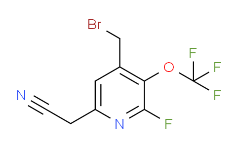 4-(Bromomethyl)-2-fluoro-3-(trifluoromethoxy)pyridine-6-acetonitrile