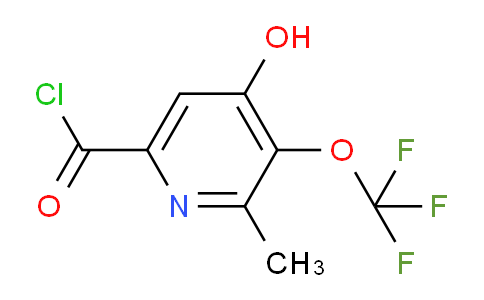 4-Hydroxy-2-methyl-3-(trifluoromethoxy)pyridine-6-carbonyl chloride
