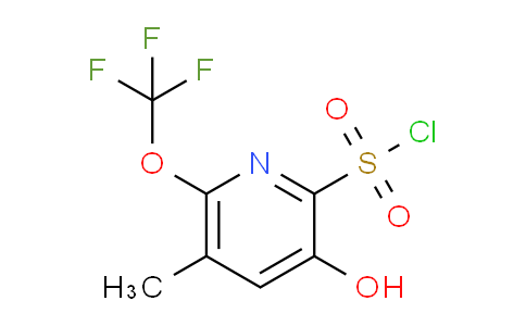 3-Hydroxy-5-methyl-6-(trifluoromethoxy)pyridine-2-sulfonyl chloride