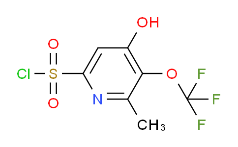 4-Hydroxy-2-methyl-3-(trifluoromethoxy)pyridine-6-sulfonyl chloride