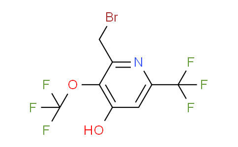 2-(Bromomethyl)-4-hydroxy-3-(trifluoromethoxy)-6-(trifluoromethyl)pyridine