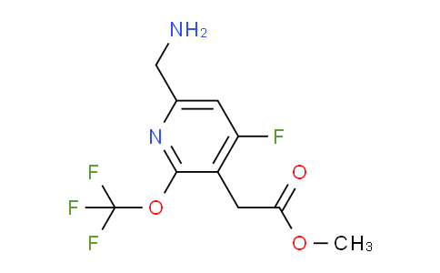 Methyl 6-(aminomethyl)-4-fluoro-2-(trifluoromethoxy)pyridine-3-acetate