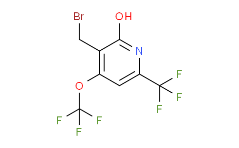 3-(Bromomethyl)-2-hydroxy-4-(trifluoromethoxy)-6-(trifluoromethyl)pyridine