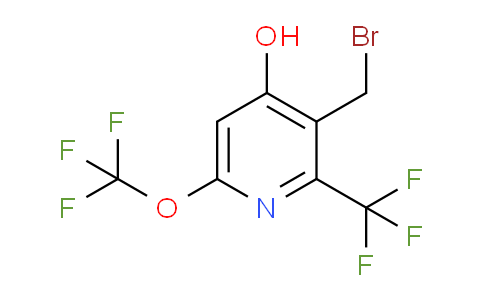 3-(Bromomethyl)-4-hydroxy-6-(trifluoromethoxy)-2-(trifluoromethyl)pyridine