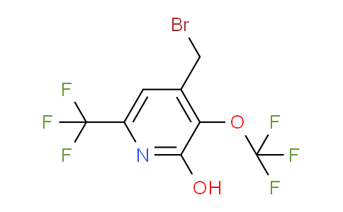 4-(Bromomethyl)-2-hydroxy-3-(trifluoromethoxy)-6-(trifluoromethyl)pyridine