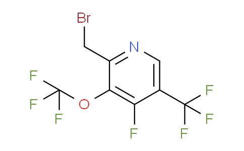 2-(Bromomethyl)-4-fluoro-3-(trifluoromethoxy)-5-(trifluoromethyl)pyridine