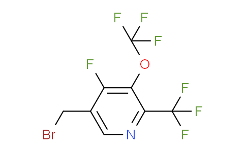 5-(Bromomethyl)-4-fluoro-3-(trifluoromethoxy)-2-(trifluoromethyl)pyridine