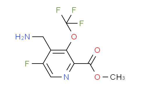 Methyl 4-(aminomethyl)-5-fluoro-3-(trifluoromethoxy)pyridine-2-carboxylate