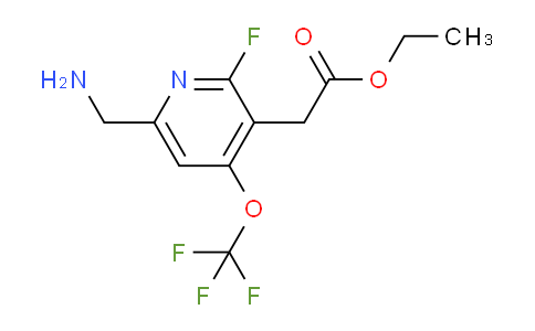 Ethyl 6-(aminomethyl)-2-fluoro-4-(trifluoromethoxy)pyridine-3-acetate