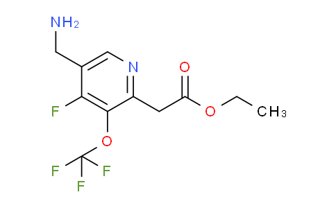 Ethyl 5-(aminomethyl)-4-fluoro-3-(trifluoromethoxy)pyridine-2-acetate