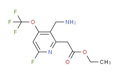 Ethyl 3-(aminomethyl)-6-fluoro-4-(trifluoromethoxy)pyridine-2-acetate