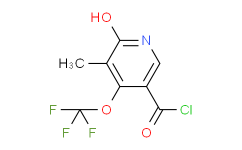 2-Hydroxy-3-methyl-4-(trifluoromethoxy)pyridine-5-carbonyl chloride